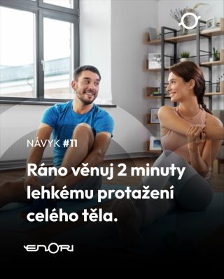 ☀️ Ráno nemusí být o velkých návycích ani dlouhých cvičeních. Stačí dvě minuty jednoduchého protažení a tělo se...